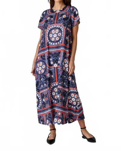 Crosby By Mollie Burch Coco Midi Dress In Western Craft In Multi