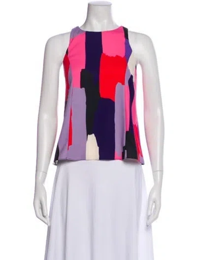 Pre-owned Crosby By Mollie Burch Colorblock Pattern Crew Neck Top In Multi
