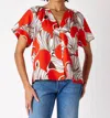 Crosby By Mollie Burch Cooper Top In Bolga Fan In Multi