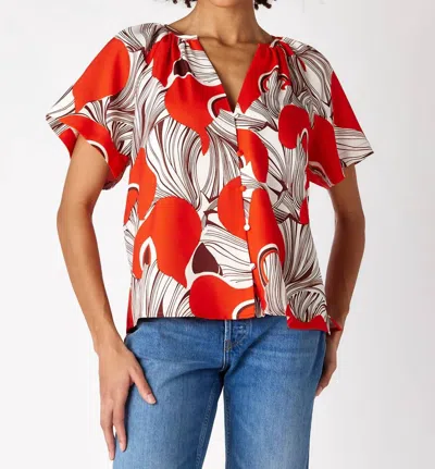 Crosby By Mollie Burch Cooper Top In Bolga Fan In Multi