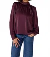 Crosby By Mollie Burch Cosette Long Sleeve Blouse In Purple In Purple