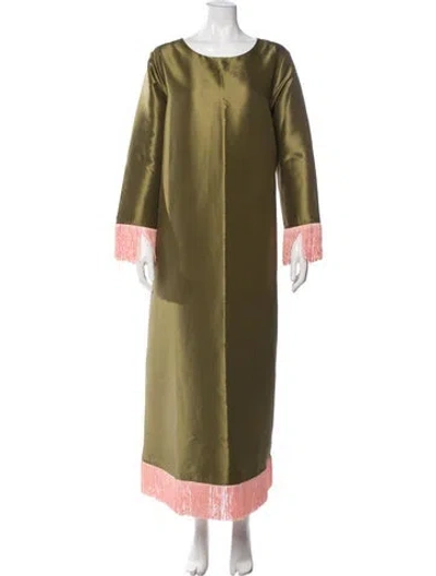 Pre-owned Crosby By Mollie Burch Crew Neck Long Dress W/ Tags In Green