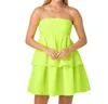 Crosby By Mollie Burch Dabney Dress In Electric Lime In Multi