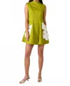 Crosby By Mollie Burch Declan Dress In Grasshopper In Multi