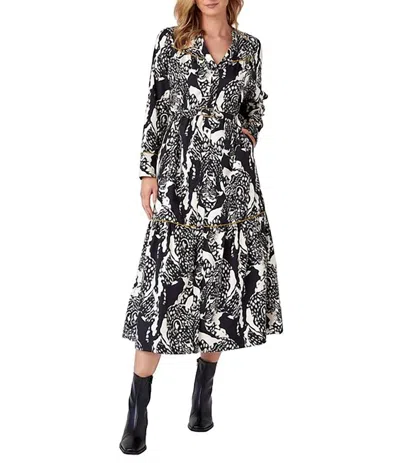 Crosby By Mollie Burch Delphie Dress In Black Leopard In Multi