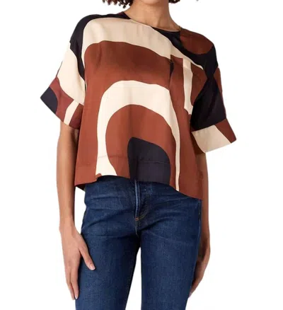 Crosby By Mollie Burch Doris Tee In Topography In Multi