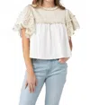 Crosby By Mollie Burch Ella Top In Unbleached In White