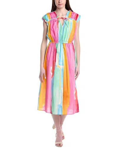 Crosby By Mollie Burch Emmett Linen-blend Dress In Multi