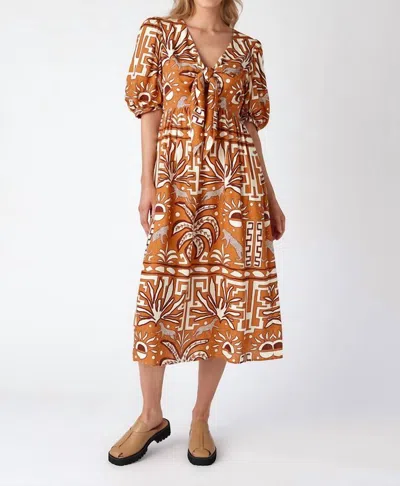 Crosby By Mollie Burch Emmy Dress In Serengheti In Orange
