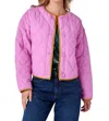 Crosby By Mollie Burch Felix Jacket In Black & White Leopard/pink In Multi
