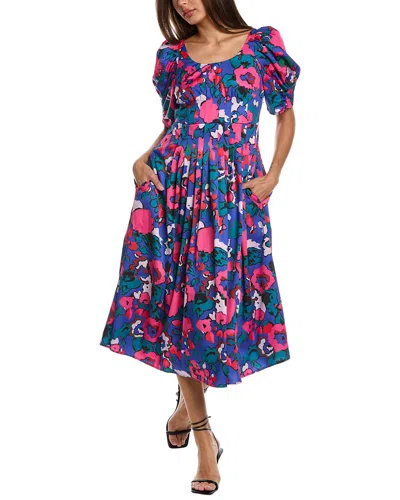 Crosby By Mollie Burch Flagger Midi Dress In Blue