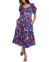 Crosby By Mollie Burch Flagger Midi Dress In Multi