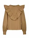 Crosby By Mollie Burch Flint Top In Army In Brown