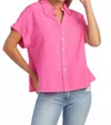 Crosby By Mollie Burch Foster Top In Bubblegum In Pink