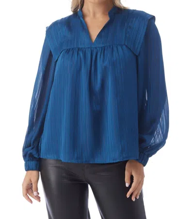 Crosby By Mollie Burch Gaines Top In Neptune In Blue