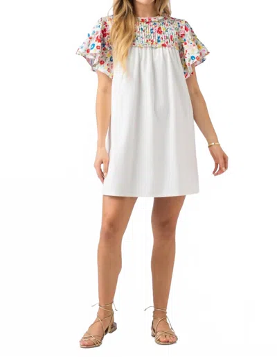 Crosby By Mollie Burch Hadley Dress In White Blossom