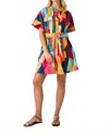 Crosby By Mollie Burch Hayden Mini Dress In Gulf Palm In Multi