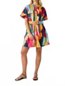 Crosby By Mollie Burch Hayden Mini Dress In Gulf Palm In Multi