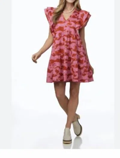 Crosby By Mollie Burch Holden Dress In Jumping Jag In Pink