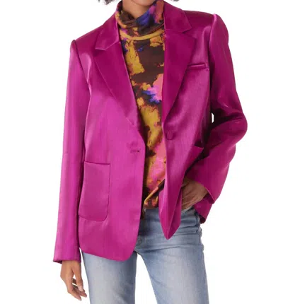 Crosby By Mollie Burch Jonie Blazer In Pink Party In Purple