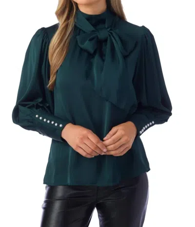 Crosby By Mollie Burch Josephine Top In Evergreen In Green