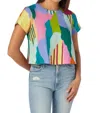 Crosby By Mollie Burch Katie Crop Top In Color Fields In Multi