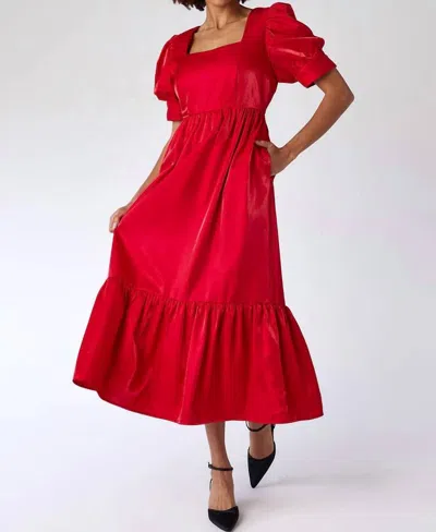 Crosby By Mollie Burch Laney Dress In Razzle Red In Multi