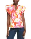 Crosby By Mollie Burch Layla Top In Coral Charm In Orange