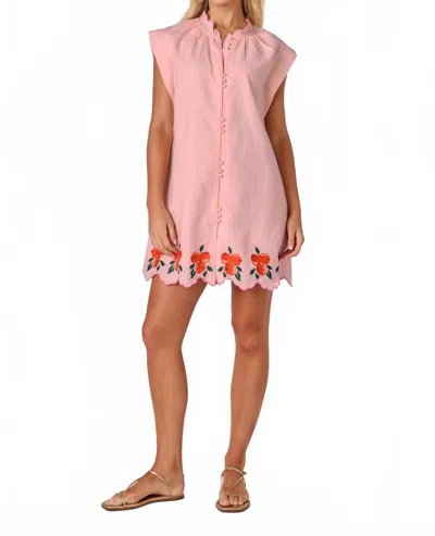 Crosby By Mollie Burch Lee Lee Mini Dress In Orange Crush In Pink