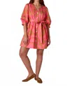 Crosby By Mollie Burch Lennie Mini Dress In Pressed Floral In Pink