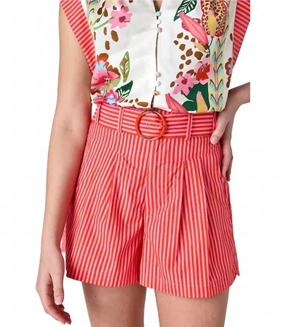 Crosby By Mollie Burch Lettie Shorts In Rosy Ribbon In Pink