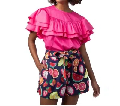 Crosby By Mollie Burch Lettie Short In Tutti Frutti In Multi