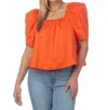 Crosby By Mollie Burch Loree Top In Aperol Spritz