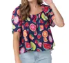 Crosby By Mollie Burch Loree Top In Tutti Frutti