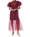 Crosby By Mollie Burch Loretta Maxi Dress In Cabernet In Red