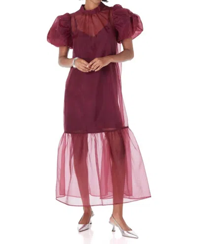 CROSBY BY MOLLIE BURCH LORETTA MAXI DRESS IN CABERNET