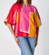 Crosby By Mollie Burch Lottie Top In Barragan In Red