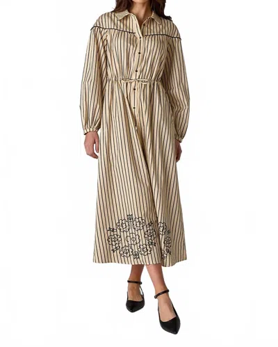 Crosby By Mollie Burch Lucille Dress In Beige In Brown