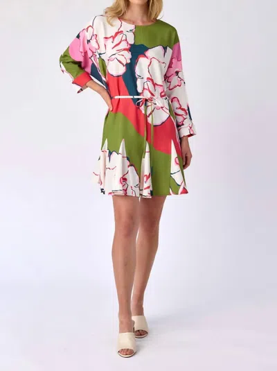 Crosby By Mollie Burch Lucy Mini Dress In Artistic Garden In Multi