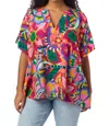 Crosby By Mollie Burch Maggie Top In Heat Waves In Multi