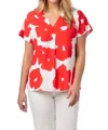 Crosby By Mollie Burch Martha Tunic Top In Poppy