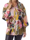 Crosby By Mollie Burch Mignonne Top In Abstract Expression In Multi