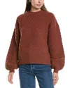 Crosby By Mollie Burch Miller Honeycomb Sweater In Brown