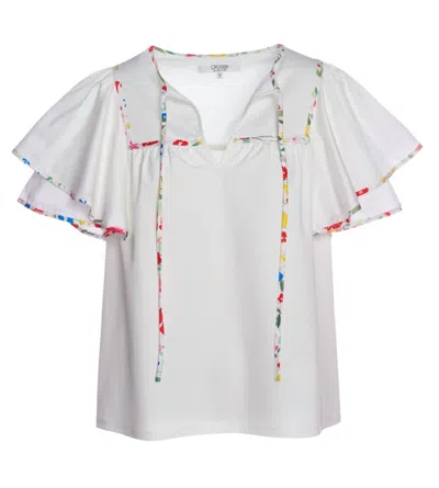 Crosby By Mollie Burch Nadine Top In White