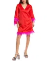 Crosby By Mollie Burch Olivia Feather Dress In Lollipop Red In Red
