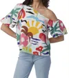 CROSBY BY MOLLIE BURCH PALMER TOP IN YAMAS