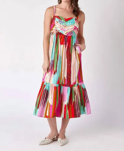 Crosby By Mollie Burch Penn Dress In Vintage Ikat In Multi