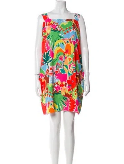 Pre-owned Crosby By Mollie Burch Printed Knee-length Dress W/ Tags In Red