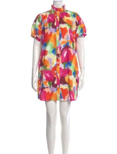 Pre-owned Crosby By Mollie Burch Printed Mini Dress W/ Tags In Pink