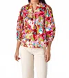 Crosby By Mollie Burch Rosie Top In Cosmos In Multi